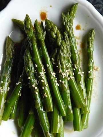 asparagus with soy and sesame