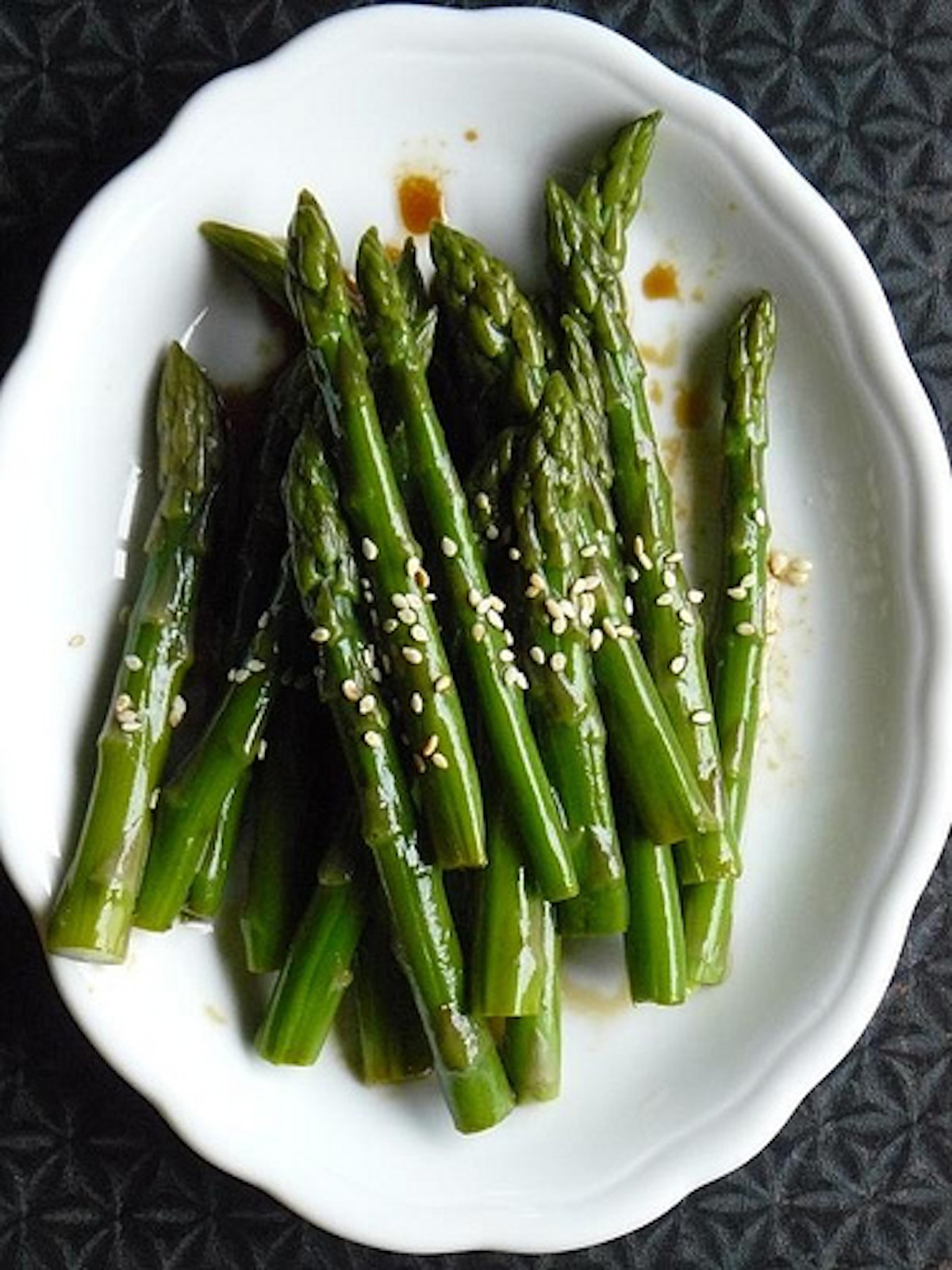 asparagus with soy and sesame