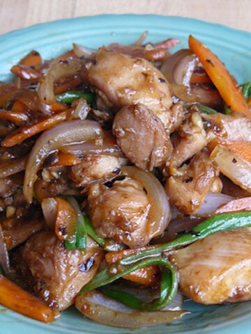 chicken black bean sauce square