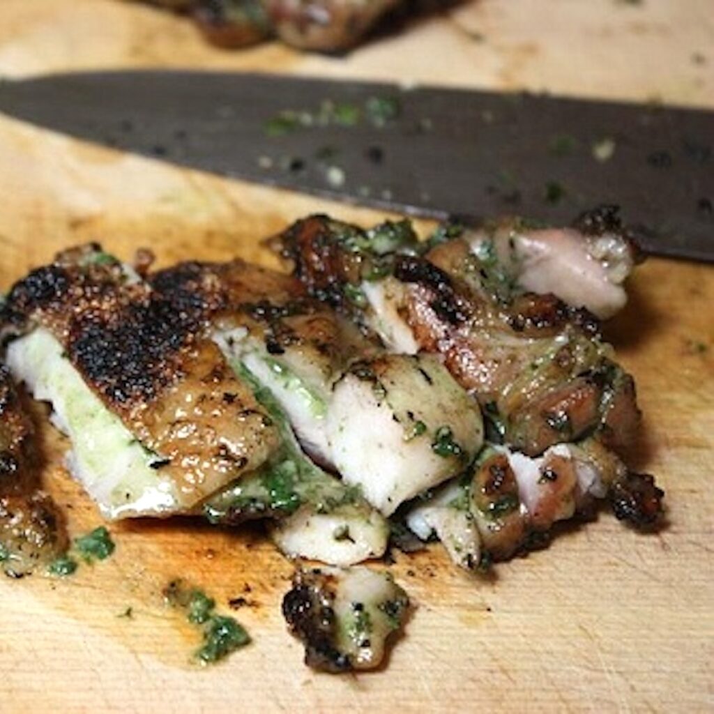 grilled lemon basil chicken