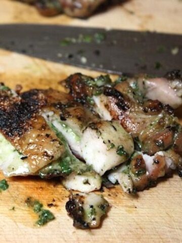 grilled lemon basil chicken