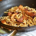 chanterelle and garlic noodles