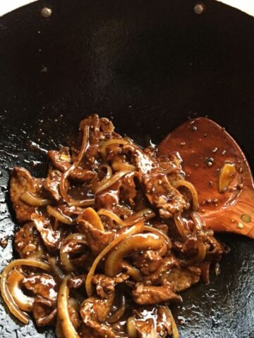 black pepper beef square