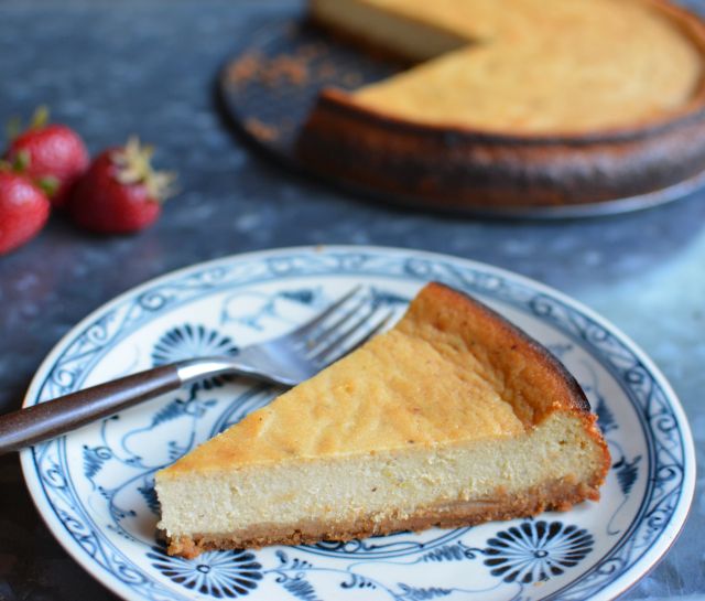 honey lime tofu cheesecake