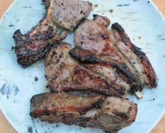 Grilled lamb chops