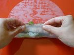 How to wrap rice paper rolls 7