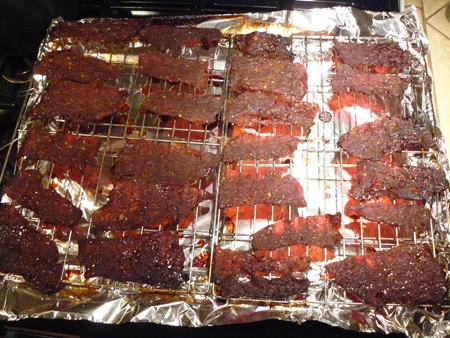 Vietnamese beef jerky done 