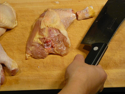 how to whack off the chicken knees