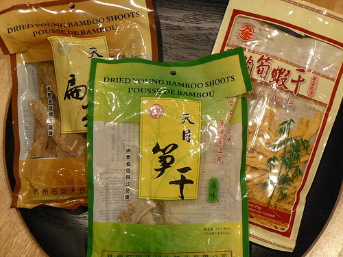 packaged dried bamboo shoot