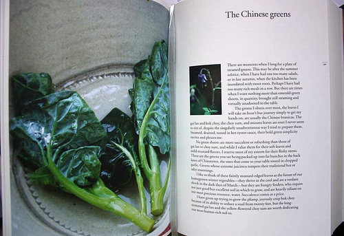 opening page of Slater's chapter on Chinese greens