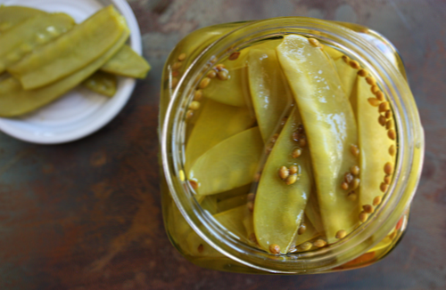 Pickled snow peas recipe