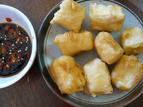 Asian Tofu: batter fried tofu recipe