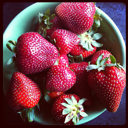 Locally grown strawberries