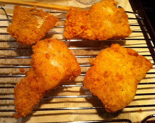 fish fried with soy panko