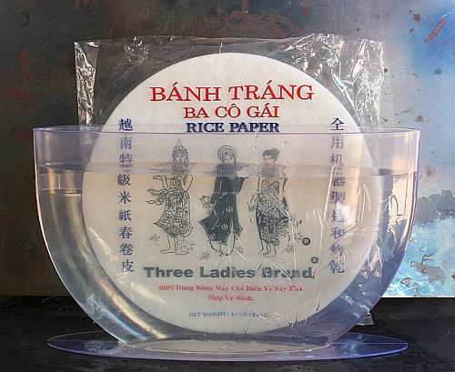 Mr. Spring Roll's rice paper caddy