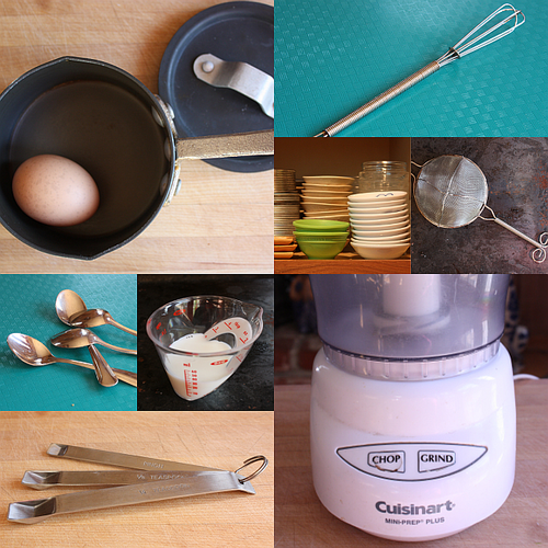 Mini kitchen tool collage