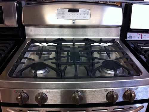 Stove stainless steel top