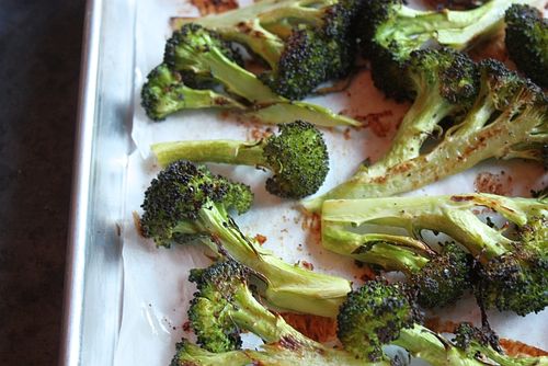 Blasted broccoli with fish sauce