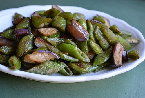 Seared-snap-peas-chinese-eggplant