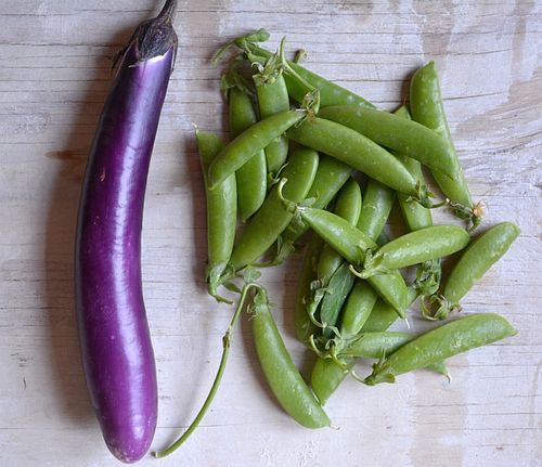 Snap-peas-eggplant