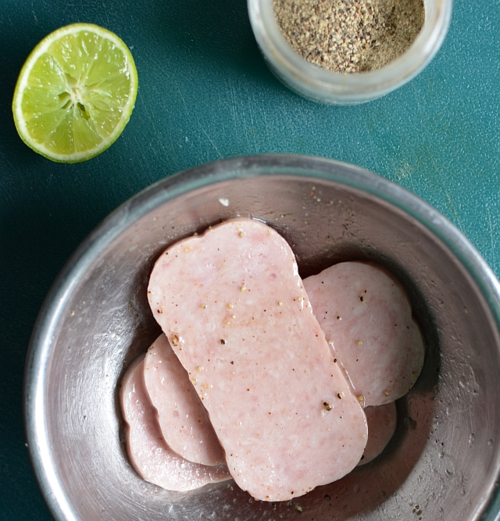 Spam-lime-pepper