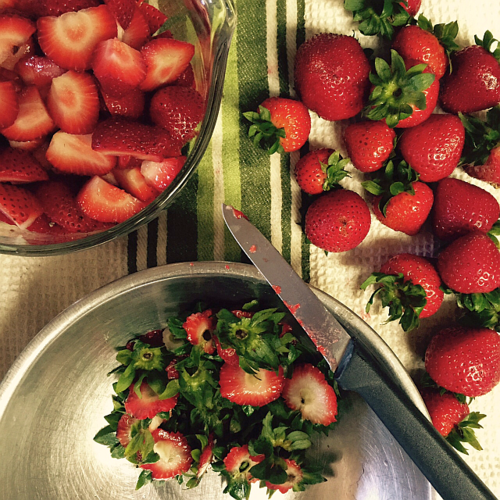Strawberries-cut