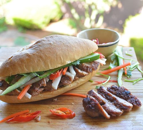 Lemongrass-sriracha-pork-sausage-banh-mi