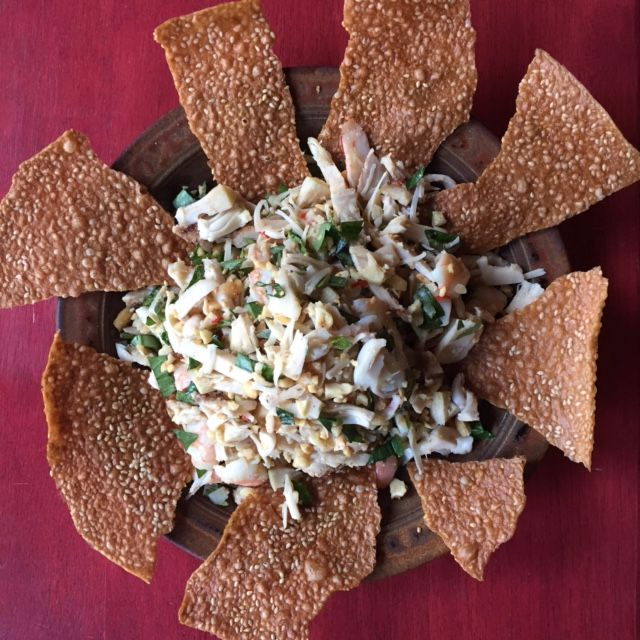 Young jackfruit salad cracker