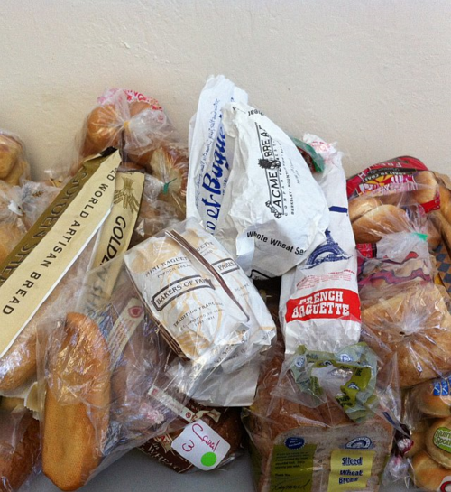 Some of the bread purchased for The Banh Mi Handbook photoshoot