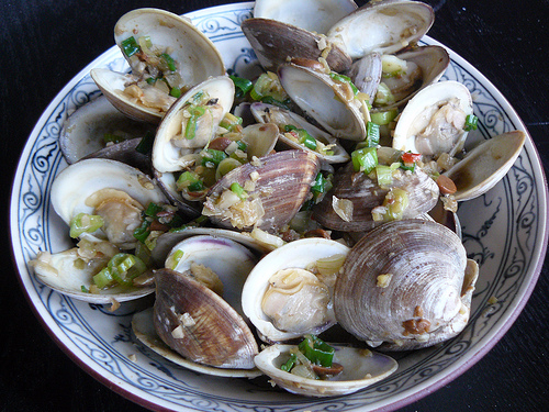 Stirfried clams