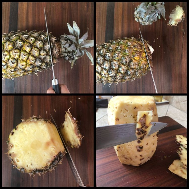how to cut pineapple