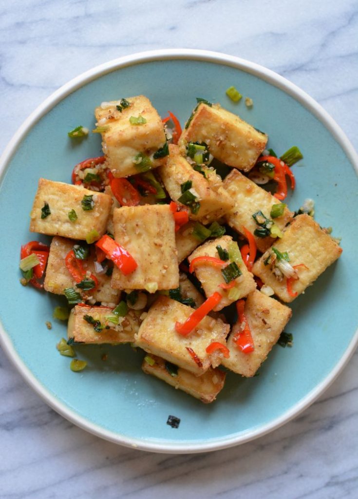 Crispy Salt and Pepper Tofu - The Foodie Takes Flight