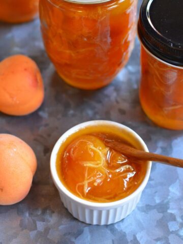 apricot ginger jam square