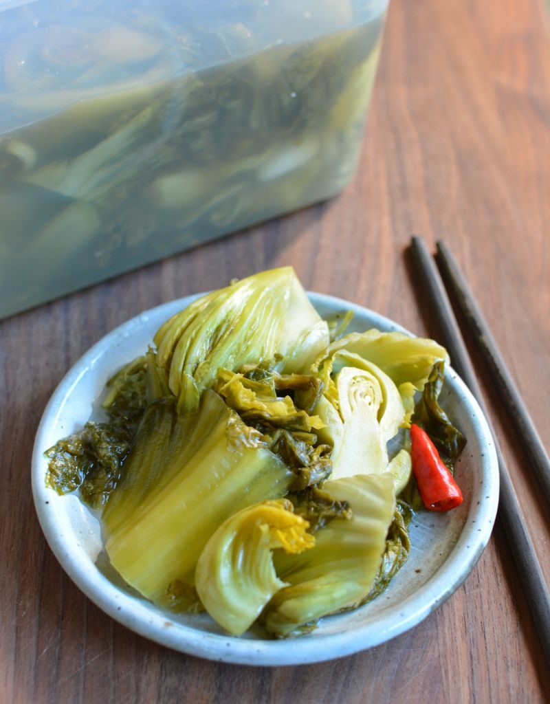 Fermented Chinese Mustard Greens Recipe - Viet World Kitchen