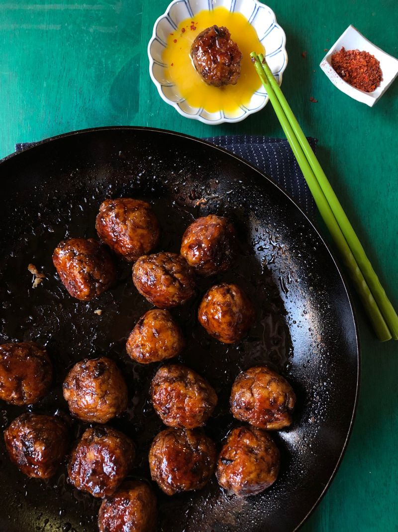 Japanese Chicken Meatballs Recipe (Tsukune) Viet World Kitchen