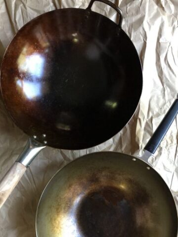 wok carbon steel square