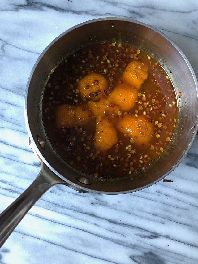 spiced tangerine syrup