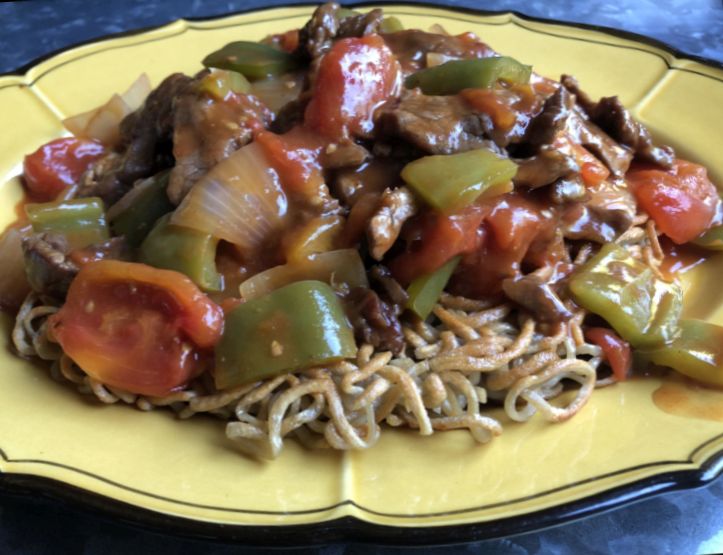 Tomato Beef Chow Mein and the Yee Mee Loo ChineseAmerican
