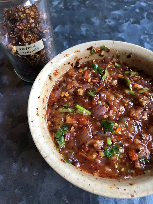 Crying Tiger Thai Grilled Beef with Spicy Roasted Tomato Sauce