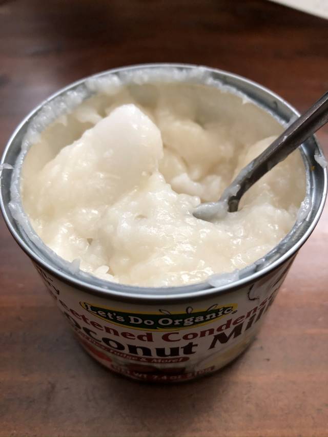 canned sweetened condensed coconut milk