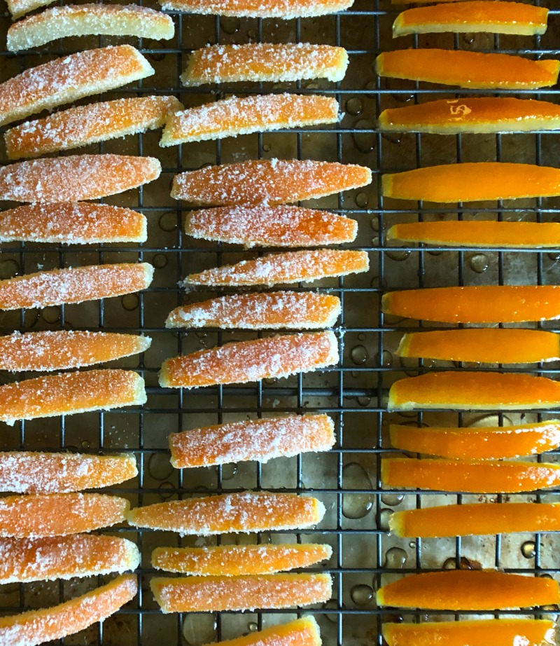 candied orange peel
