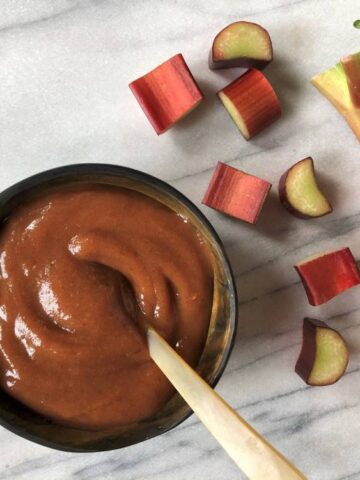 rhubarb date chutney