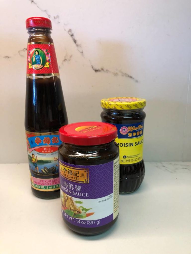 Oyster sauce and hoisin sauce