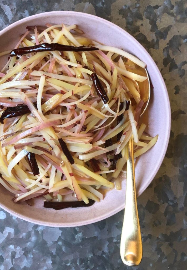 Sichuan potato salad