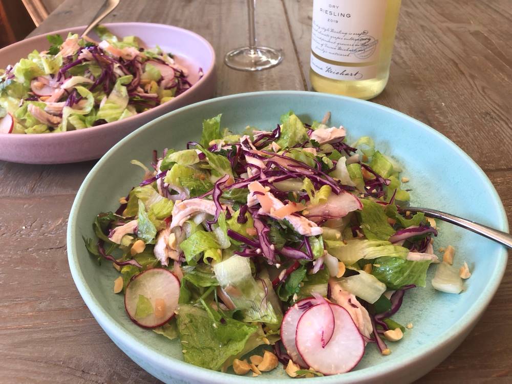Ginger Chicken Salad Recipe and Wine Pairing Tips Viet World Kitchen