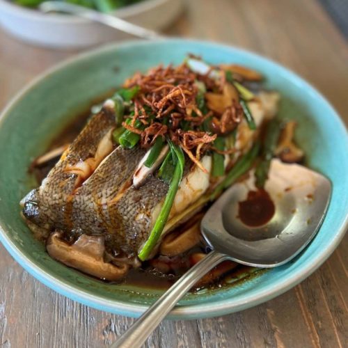 Microwave Steamed Fish with Ginger Sizzle Viet World Kitchen