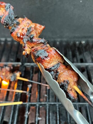 char siu pork skewers