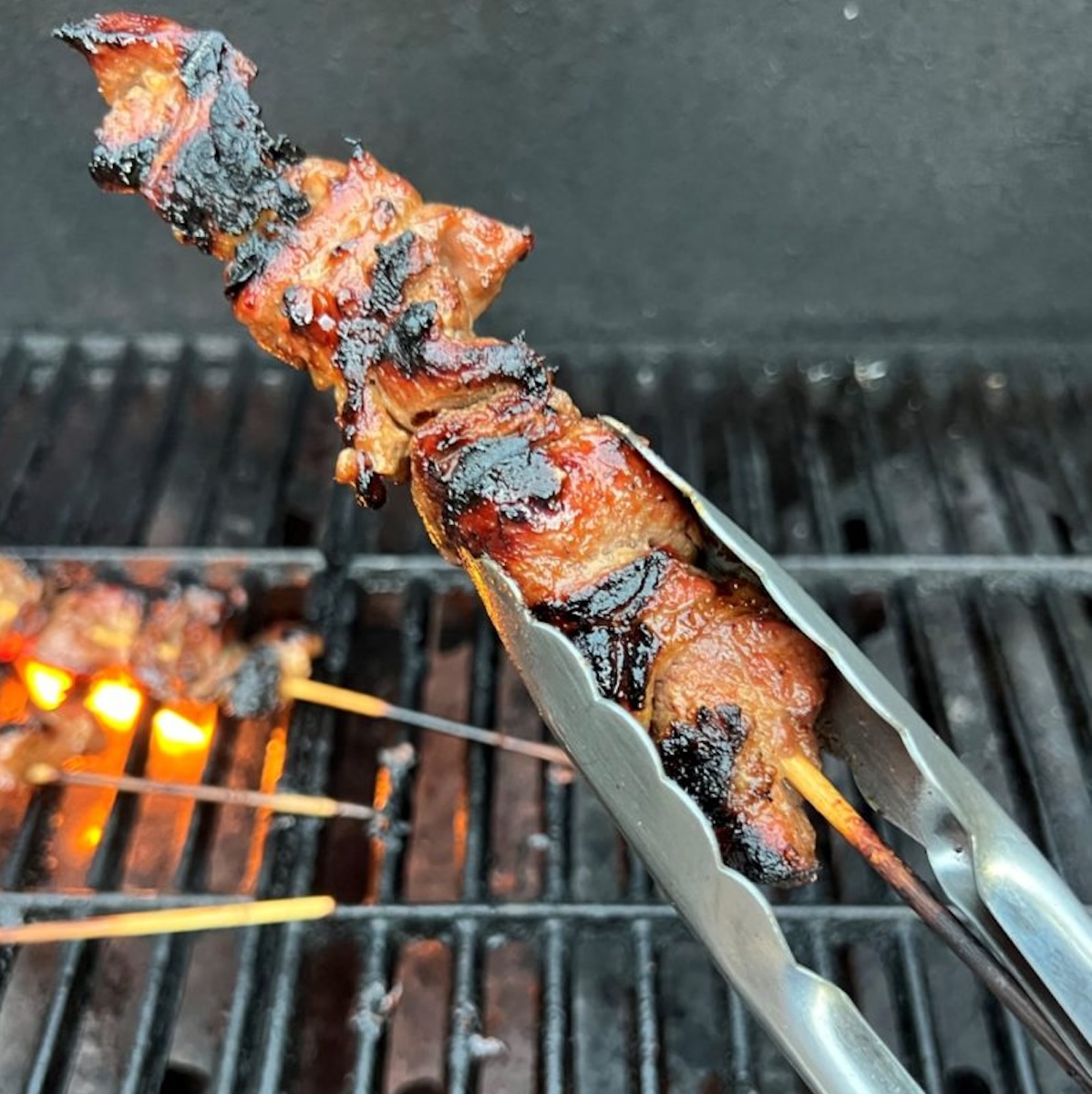 char siu pork skewers