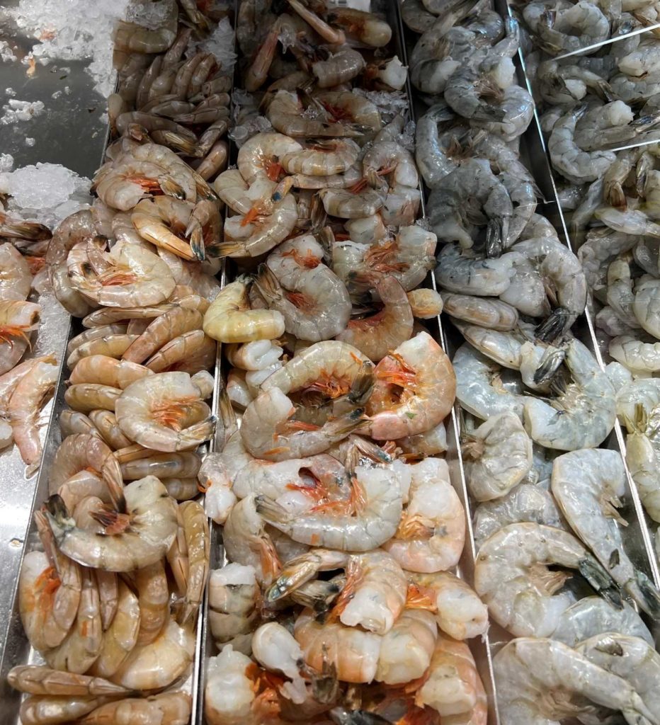 Shell-on shrimp