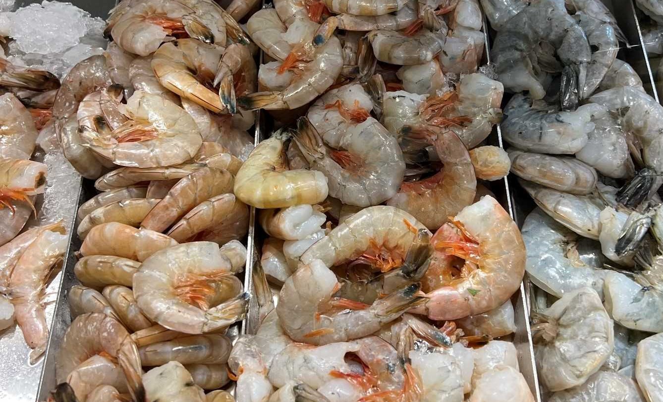 shrimp ready to be peeled